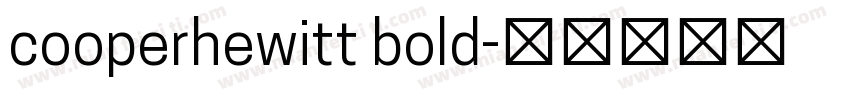 cooperhewitt bold字体转换